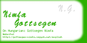nimfa gottsegen business card